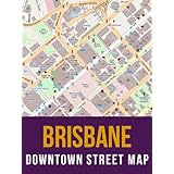 Brisbane, Australia Downtown Street Map