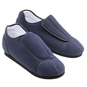 Amazon.com: Adjustable Comfortable Health Slippers, Ladies (6-7 1/2), Navy: Health & Personal Care