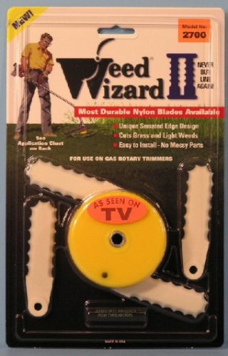 WEED WIZARD II Gas Weed Trimmer Nylon Blade Head Kit - Model 2700 - with 2 Extra Blades WEED WIZARD II Gas Weed Trimmer Nylon Blade Head Kit - Model 2700 - with 2 Extra Blades