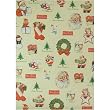 Cavallini Jolly Santa Decoupage Gift Wrap Paper