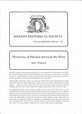 Memories of Morden between the wars