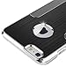 iPhone 6s Plus Case, ULAK Luxury Aluminum Chrome Coating Hybrid Hard Case Cover With PC Bumper for Apple iPhone 6s Plus / 6 Plus 5.5 Inch (Black)