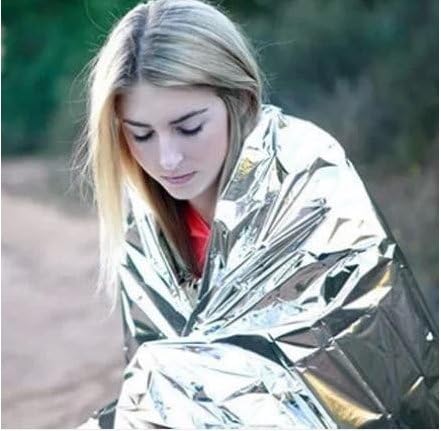 Waterproof First Aid Mergency Blanket 220x130cm Survival Rescue Insulation Curtain