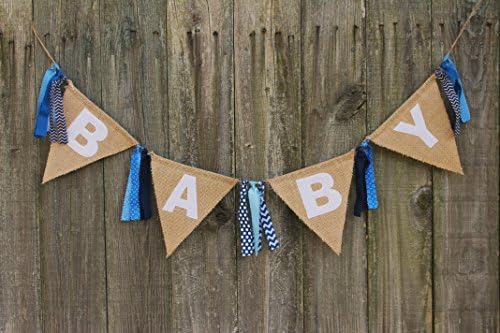 Baby Shower Banner, Burlap Baby Banner, Custom Baby Banner for Baby Shower or Welcome Party, Baby Banner Photo Prop