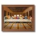 Jesus Christ The Last Supper Religious Picture Oak Framed Art Print