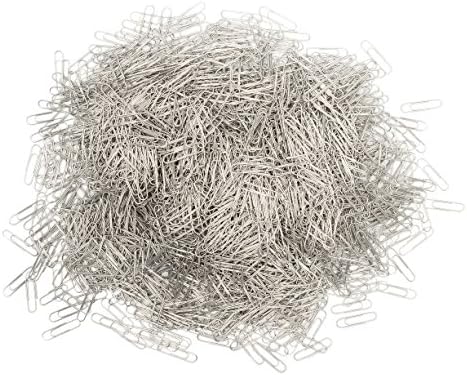 Pack of 2,000 No. 1 Paper Clips, 1.3 Inches, Silver, Smooth Finish #1, By Standard Stationers *Value Pack*