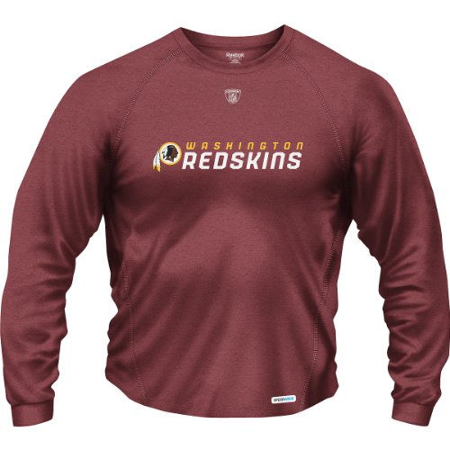 Reebok Washington Redskins Youth (8-20) Long Sleeve Speedwick T-Shirt Medium