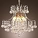 LightInTheBox® Modern Crystal Chandelier with 6 Lights, Pendant Modern Ceiling Light Fixture for Bedroom, Living Room