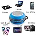Elecstars Portable Bluetooth Speakers with Bass,Wireless Speaker System with FM Radio For Car, Phone, Indoors or Outdoors - Fast Connectivity, Pairs with All Bluetooth Devices Subwoofer (Blue)