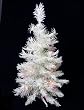 2' Pre-Lit White Artificial Christmas Tree - Multi Lights