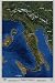 Map of Italy & Switzerland from space: satellite print/poster photograph. 24