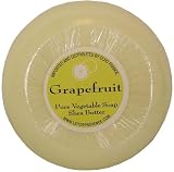 Grapefruit ~ French Provence 2 bars of Pure Vegetable soap Enriched with Shea Butter,150 gram, 5.25 oz round soap