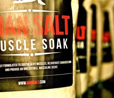 ManSalt Muscle Soak. Bath Salts for Men 16oz/1LB