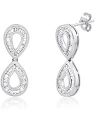 18k WHITE GOLD WOMENS EARRING LE-2762 DIAMOND 1.12CT TW