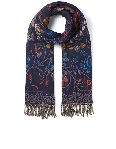 Accessorize Womens Bloomingdale Blanket Jacquard Scarf