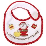Baby Unisex Christmas Bib With Velcro -Santa Claus/Teddy Options