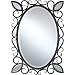 Quoizel Audrina Beveled European Style Mirror is 34"Hx24"W, with Dark Bronze Patina with Mirrored Accents