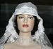 51%2BdqFr1qKL. SL75  Wedding Hat Flapper Style Hat Roaring Twenties Style Hat Designed by Darna Miss Madeline White/Veil