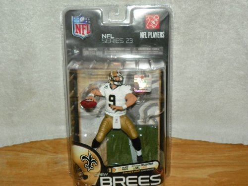 McFarlane Toys NFL Series 23 - Drew Brees 3 White Jersey Gold Pants New Orleans Saints Action Figure