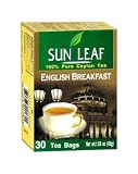 Sun Leaf English Breakfast Tea, 30-Count Tea Bags (Pack of 24)