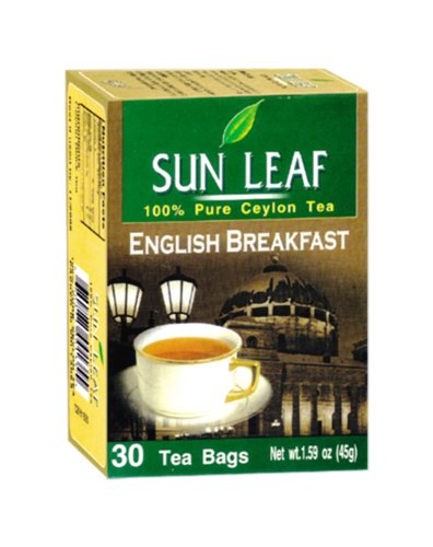Sun Leaf English Breakfast Tea, 30-Count Tea Bags (Pack of 24) by Sunleaf