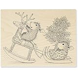 Stampendous Wood Stamp, Rockin Ride