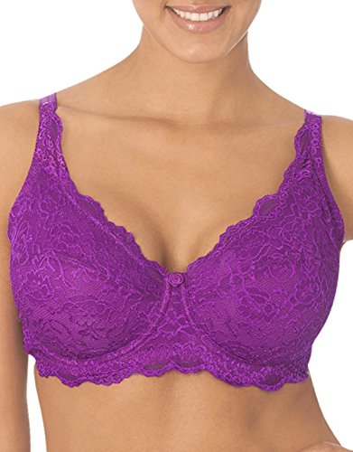 QT Intimates Women's All over Lace Underwire Bra