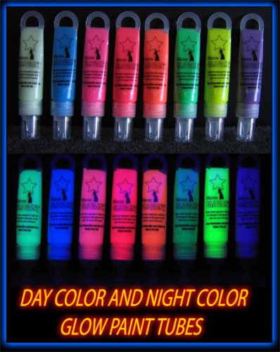 Single Tube of Next Generation SUPER Glow in the Dark Paint