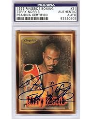 Terry Norris Autographed 1996 Ringside Boxing Card PSA/DNA #83320803