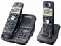 Panasonic KX-TG3032B 2.4 GHz Cordless Telephone w/Digital Answering machine and 2 handsets