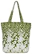 Cotton Canvas Kiwi Green and White Book Bag with Cloth Handles 15"Lx15"H Set/2