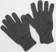 Handmade 75% Alpaca Natural Fiber Gloves - Dark Charcoal (Men/teens Size Small)