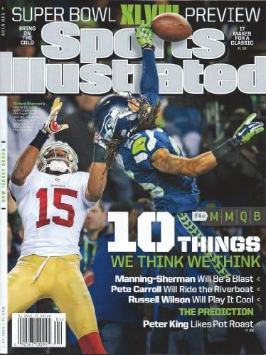 Sports Illustrated Richard Sherman Seattle Seahawks 2013 NFC Championship Game "Immaculate Deflection" 1/17/14 No Mailing Label