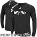 San Antonio Spurs Black 2011-2012 On-Court Long Sleeve Shooting Shirt