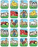 TEACHER CREATED RESOURCES FARM STICKERS 120 STKS