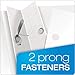 Oxford 58804 Premium Paper Clear Front Cover, 3 Fasteners, Letter, White, Box of 25 (58804EE)