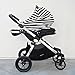 AmBaby Multi-Purpose Nursing Cover - Free Baby Teether Included (Black and White)