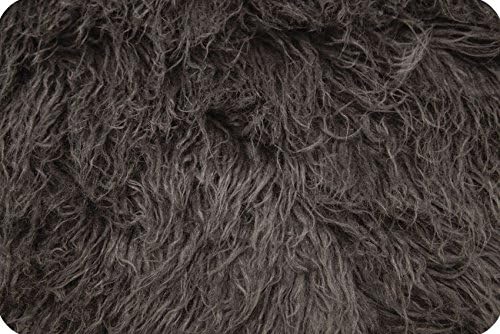 Curly Pewter Alpaca Faux Fur Extra Large Size 36" X 30" Photo Prop