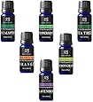 Aromatherapy Top 6 Essential Oils 100% Pure & Therapeutic grade - Basic Sampler Gift Set & Premium Kit - 6/10 Ml (Lavender, Tea Tree, Eucalyptus, Lemongrass, Orange, Peppermint)