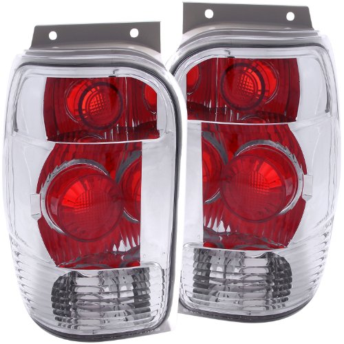 Anzo USA 211082 Ford Explorer Chrome Tail Light Assembly - (Sold in Pairs)