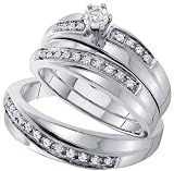 0.26CT-DIA RD-CENTER TRIO SET