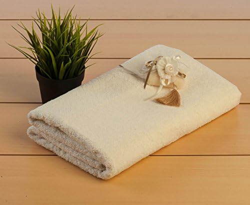 Turkish Luxury Hotel &amp; Spa 2-pack Bath Towel set, 100% Genuine Turkish Cotton, Ivory.