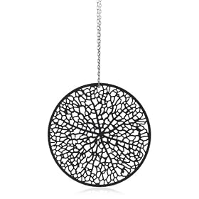 Nervous System Reticulate Black-Plated Pendant