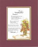 On Your Wedding Day Daughter 8 x 10 inches Poem on 11 x 14 inches Double Beveled Matting