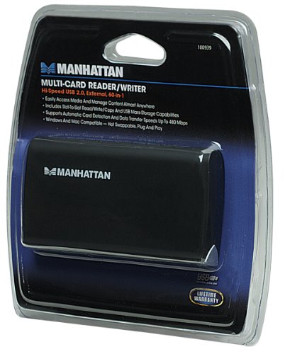 MANHATTAN Multi-Card Reader/Writer Hi-Speed USB 2.0 Extern 60-in-1 Farbe Schwarz Kompatibe Preisvergleich