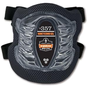 ProFlex 357 Short Cap Honeycomb Gel Knee Pad, Black by 