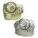 Ladies Womens Wide Metallic Gold Silver Braided Belt