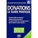 Donations : Le guide pratique