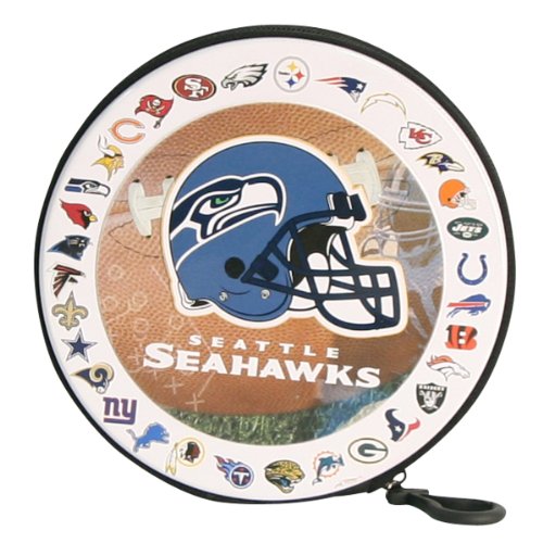 Seattle Seahawks CD / DVD / Game Carrying Case (Holds 24 CD's)