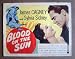 Search : DR09 Blood On The Sun JAMES CAGNEY '45 Title Lobby Card.  Here's a terrific TITLE lobby card from the original release of BLOOD ON THE SUN featuring a great image of JAMES CAGNEY and SYLVIA SIDNEY.    Lobby card is in VERY GOOD+ condition. Some pinholes, no stains, no tears, tiny chips on a small section of the upper border, a tiny spot of paper scruffing on the right border.